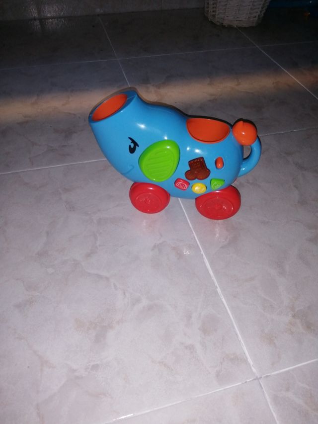 Elefante lanza bolas sonido