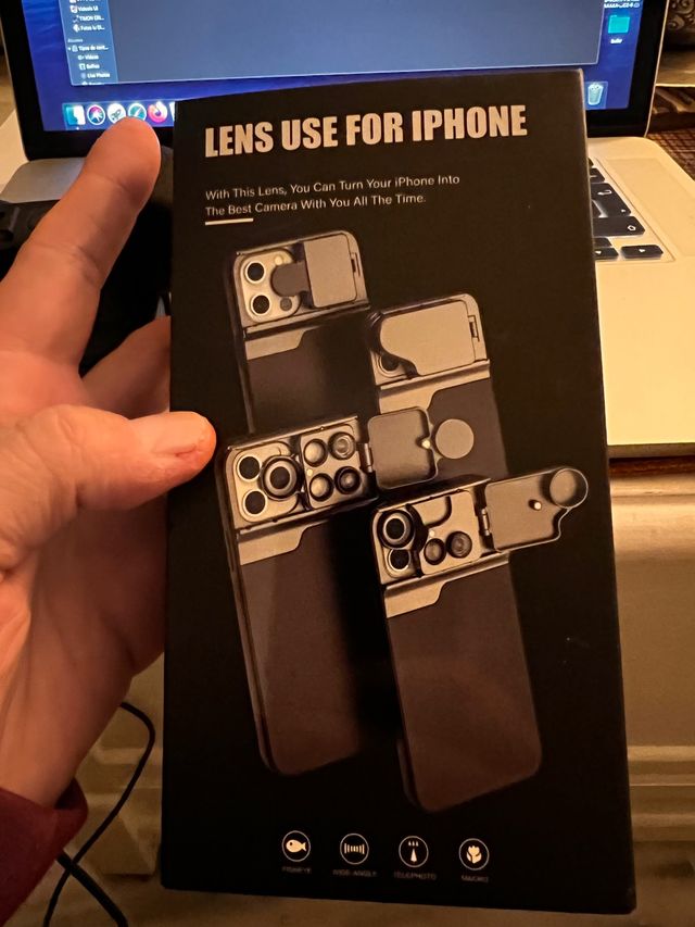 Lentes carcasa incorporada iPhone 11 y 12 pro max