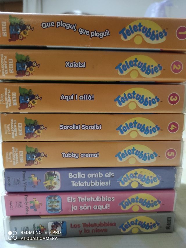 películes VHS teletubis català
