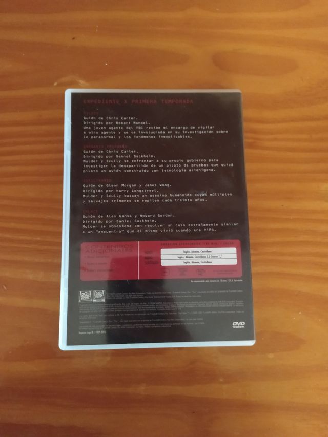 DVD de la serie Expediente X
