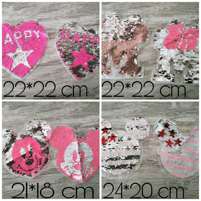 Aplicaciónes reversibles lentejuelas