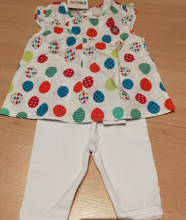 conjunto camisa+pirata bebe niña