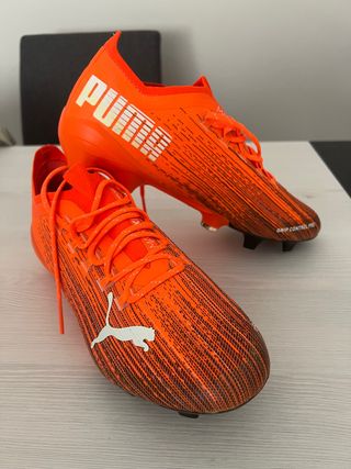 Botas futbol Puma Ultra 1.1 talla 40 naranjas de segunda mano por 80 EUR en  Bilbao en WALLAPOP