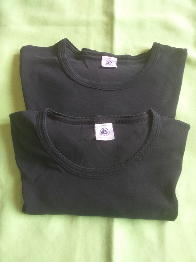 2 camisetas interiores Petit Bateau