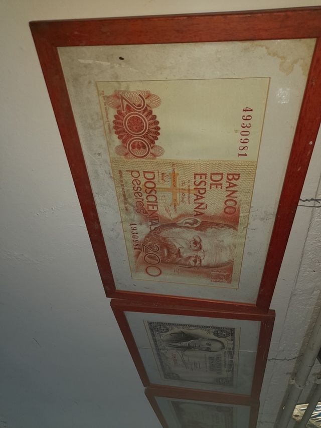 Banconota da 200 pesetas quadro