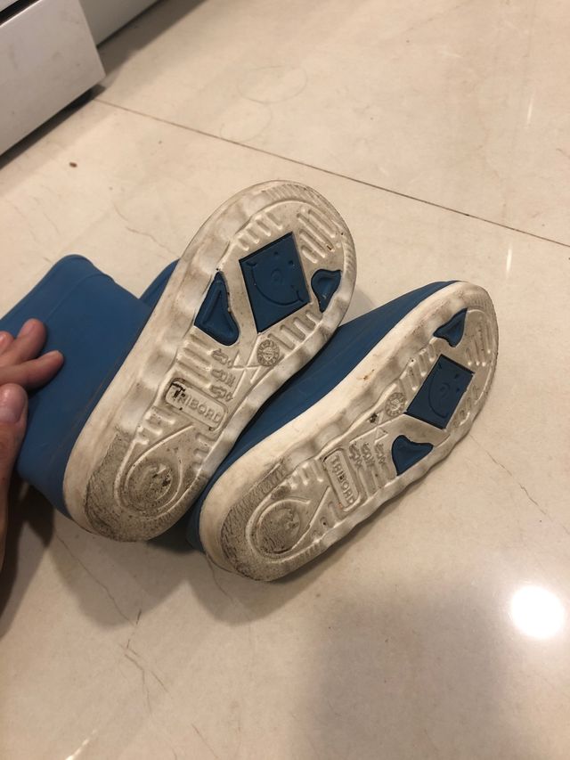 Botas agua decathlon azules 24