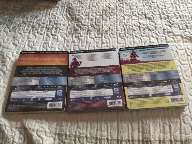 Deadpool 1&2 y Logan Steelbook 4K