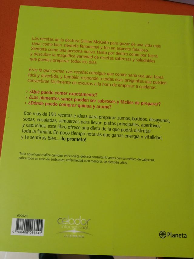 Libro eres lo que comes. 150 recetas cocina