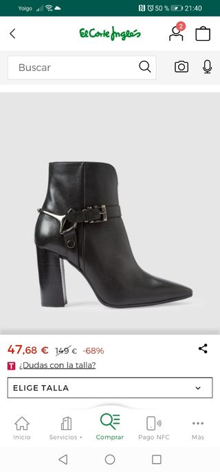 Botines Gloria Ortiz Piel Negros. de segunda mano por 30 EUR en Madrid en  WALLAPOP