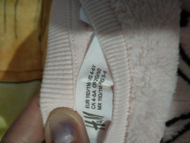 sudadera de minie de 4-6 años suave