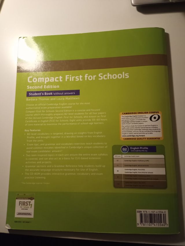 Libro Cambridge English Student's book. B2