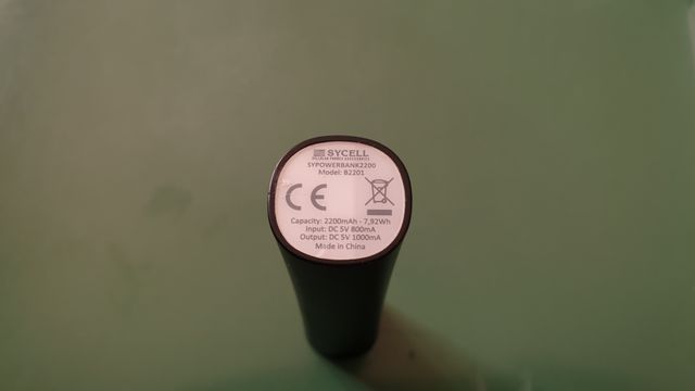 Powerbank 2200mah nero,1porta usb,1 porta microusb