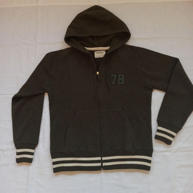 Sudadera chico lana verde oscuro S