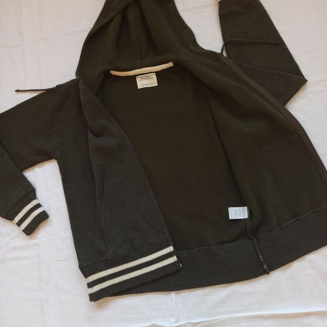 Sudadera chico lana verde oscuro S