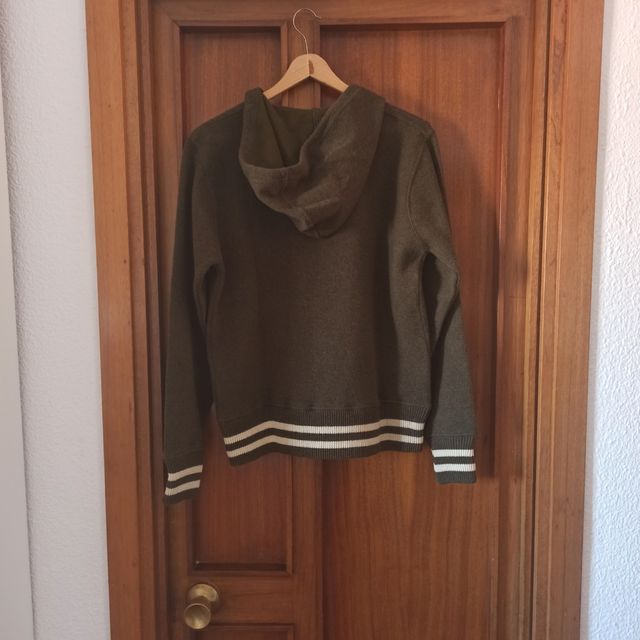 Sudadera chico lana verde oscuro S