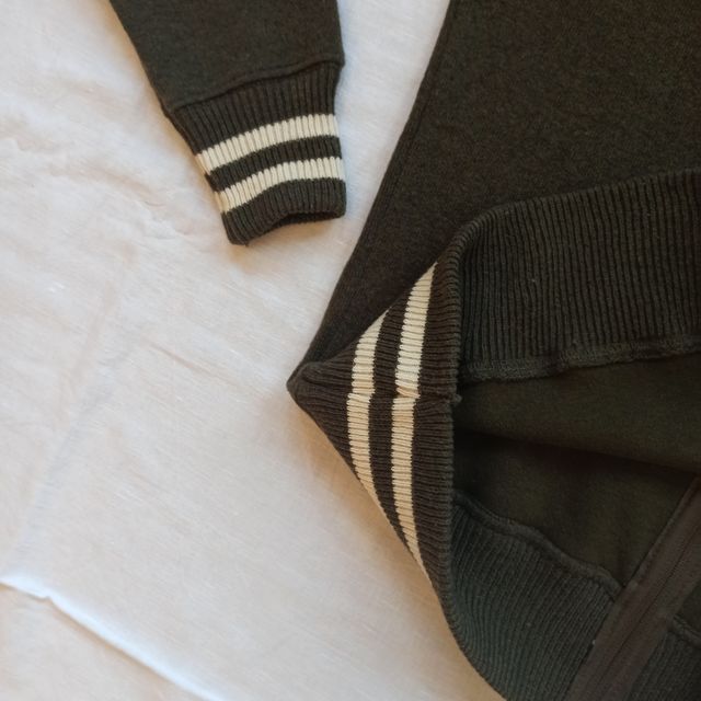 Sudadera chico lana verde oscuro S