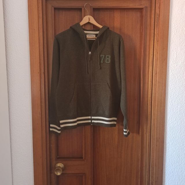 Sudadera chico lana verde oscuro S