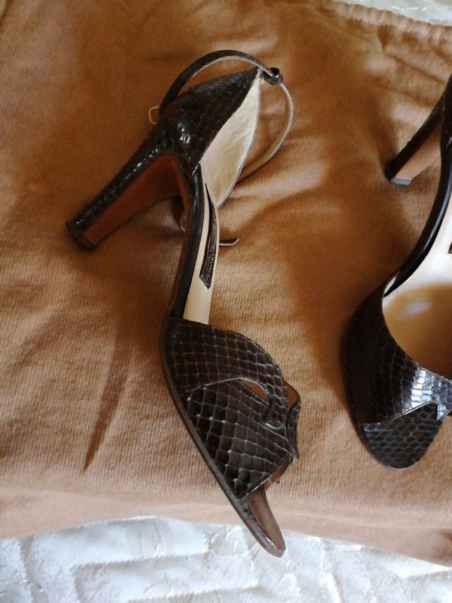 Scarpe marroni in pelle 36