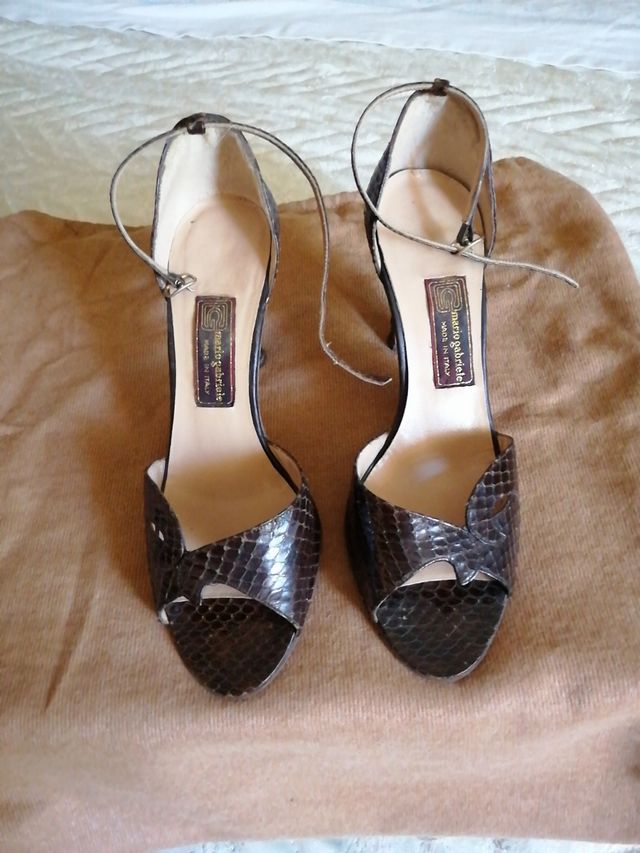 Scarpe marroni in pelle 36