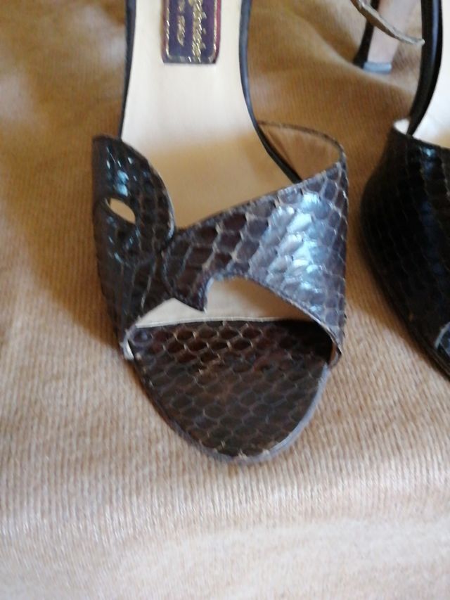 Scarpe marroni in pelle 36