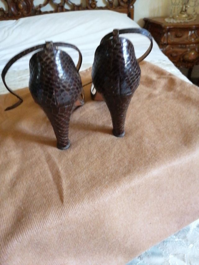 Scarpe marroni in pelle 36