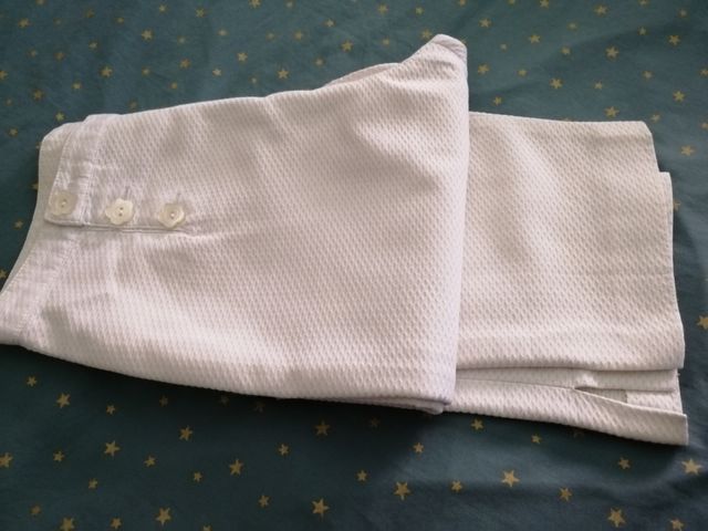 Pantalón blanco piqué
