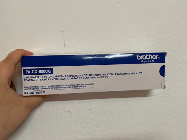 Adaptador CA PARA VEHÍCULO BBROTHER PA-CD-600CG