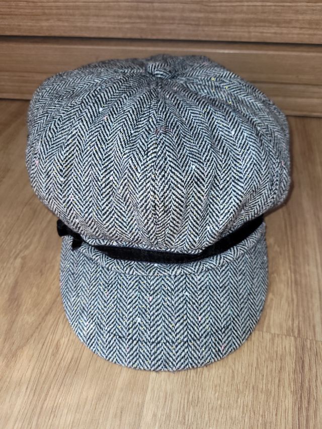 Gorra mujer,de paño Moña se terciopelo 