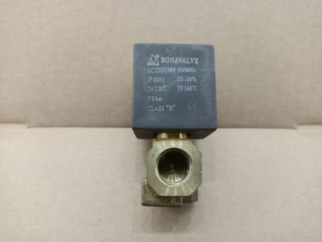 Válvula solenóide água/ar 220v 1/4 de rosca dentária