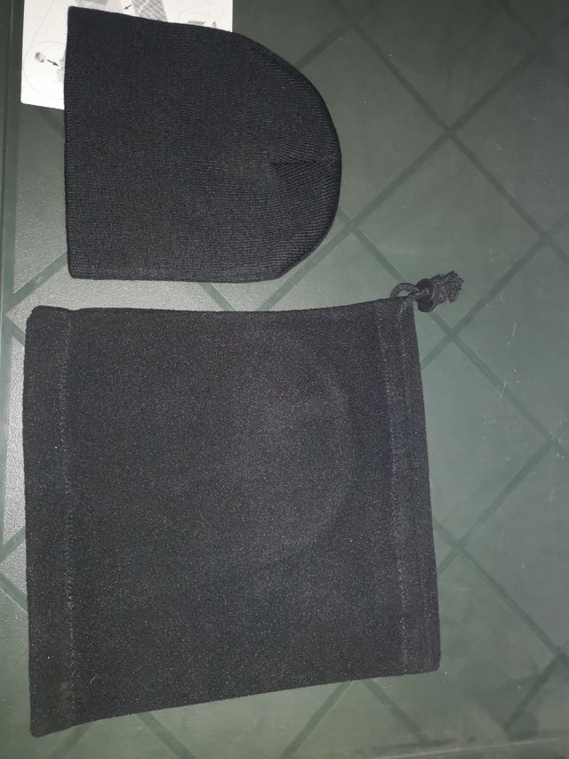 Braga polar y gorro de lana