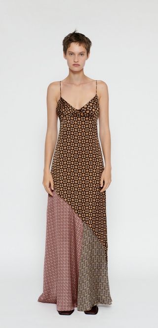 VESTIDO ESTAMPADO PATCHWORK - Multicolor | ZARA España