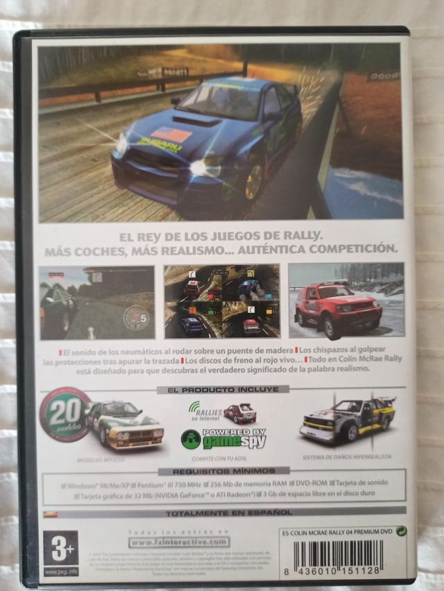 Colín McRae 4 y André Agassi tenis para PC