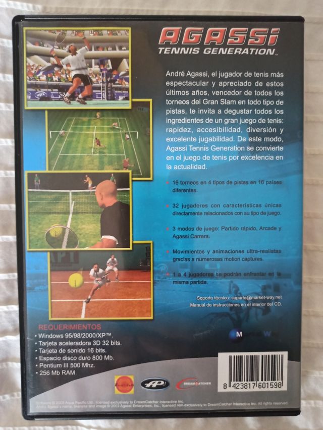 Colín McRae 4 y André Agassi tenis para PC
