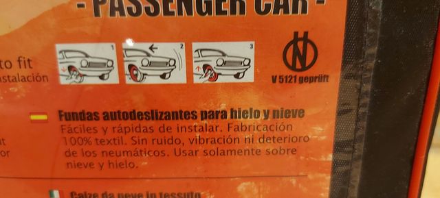 Cadenas tela para nieve