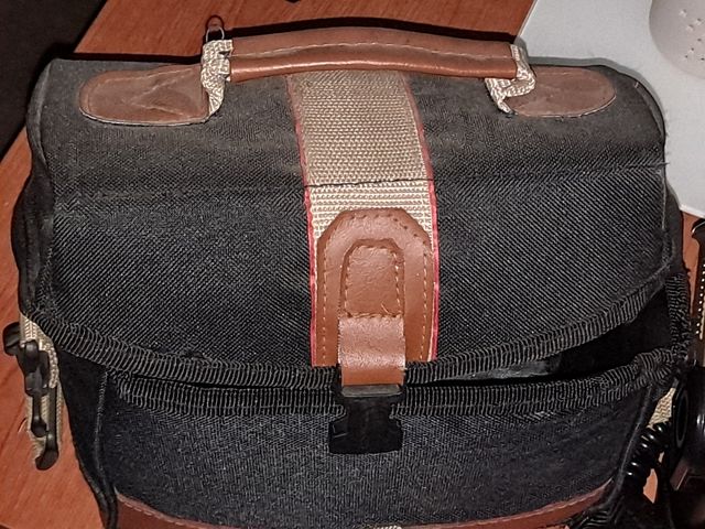 Cámara fotos antigua, de carrete.