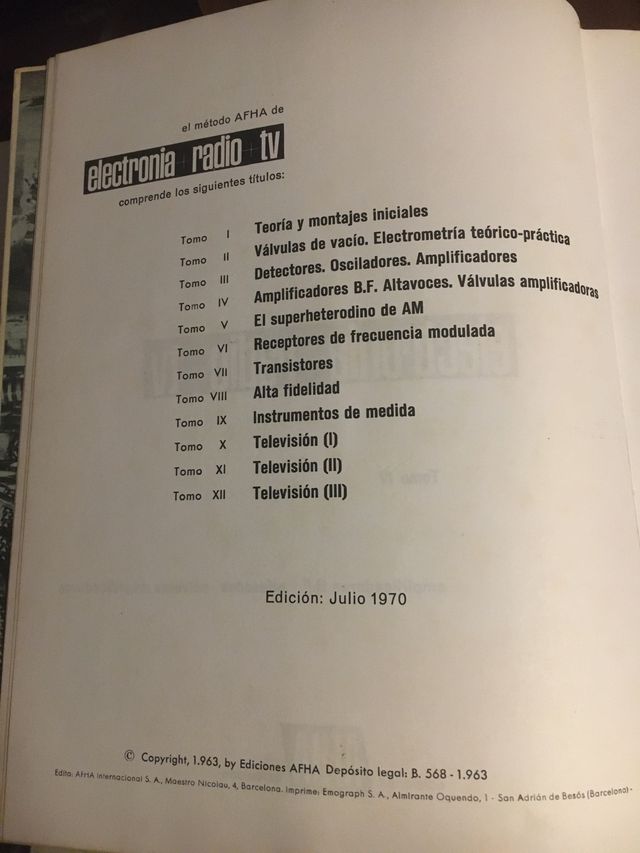 Electrónia+Radio+TV . Tomo IV
