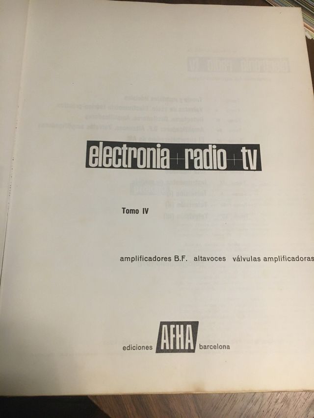 Electrónia+Radio+TV . Tomo IV