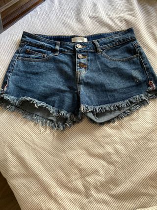 Springfield Short Vaquero Tencel azul medio | Shorts Mujer ⋆ Tecno Bakery