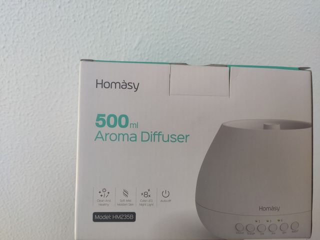 Difusor luces colores + cuatro aceites esenciales