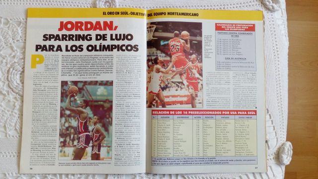 Revista Gigantes del Basket 1988 Dvd Air Jordan 