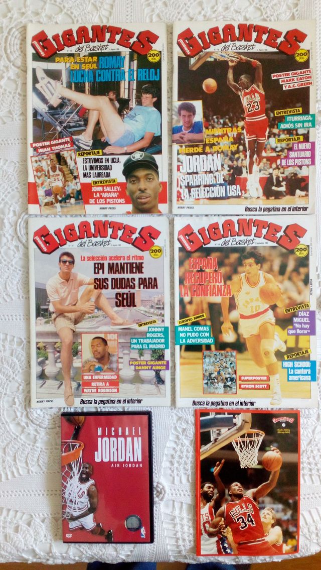 Revista Gigantes del Basket 1988 Dvd Air Jordan 