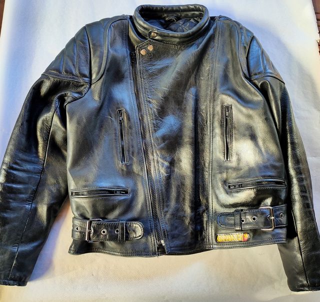 Chaqueta moto Garibaldi Vintage cuero
