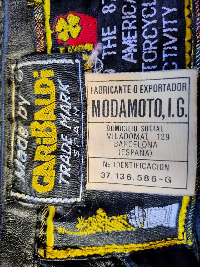Chaqueta moto Garibaldi Vintage cuero