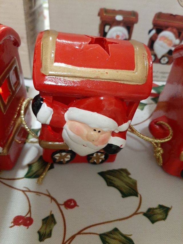 tren de 5 vagones porcelana brillante