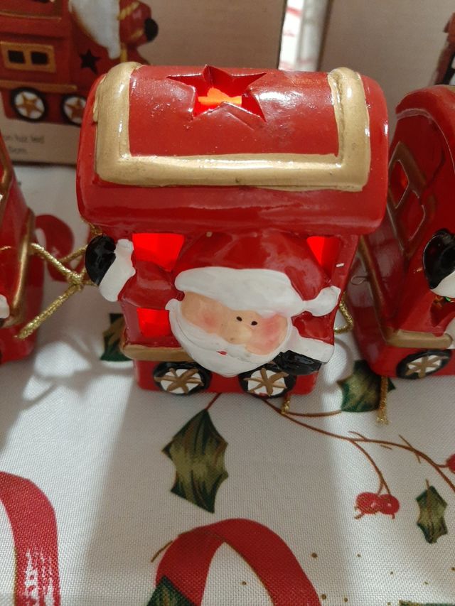 tren de 5 vagones porcelana brillante