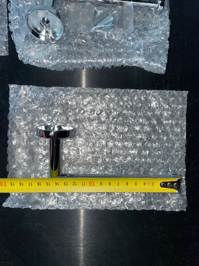 Colgadores toallas metálicos 4 unidades