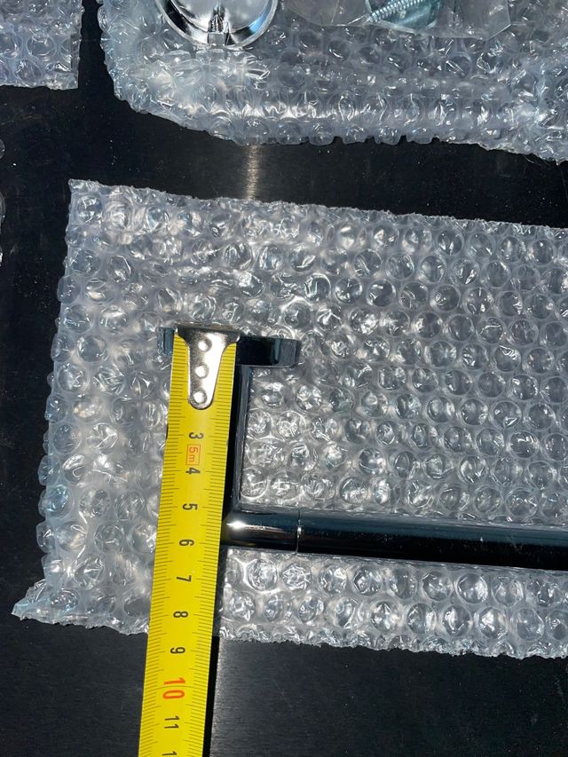 Colgadores toallas metálicos 4 unidades