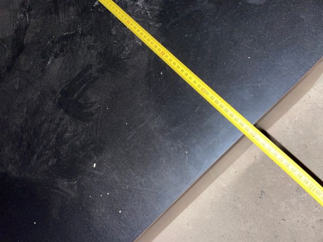 Mesa negra salón comedor 110x110cm 42cm altura