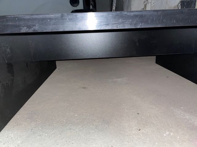 Mesa negra salón comedor 110x110cm 42cm altura