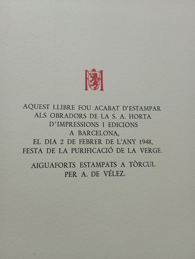 POBLET, 20 GRABADOS AGUAFUERTES, LIBRO RARO ESCASO